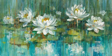 Water Lily Pond Crop by Danhui Nai art print
