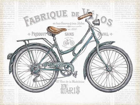 Bicycles I v2 by Daphne Brissonnet art print