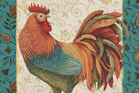 Rooster Spice I II III IVA by Daphne Brissonnet art print