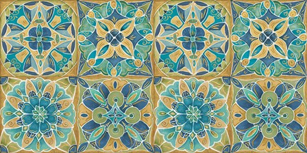 Mexican Tiles Pattern by Daphne Brissonnet art print