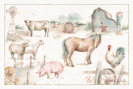 Farm Friends XIII by Lisa Audit art print