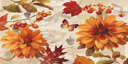 Fall in Love Stretched by Lisa Audit art print