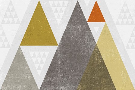 Mod Triangles I Retro by Michael Mullan art print