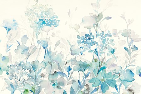 Translucent Garden Blue Crop by Danhui Nai art print