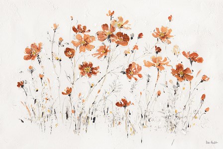Wildflowers I Orange by Lisa Audit art print