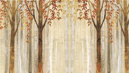 Down to the Woods Autumn by Avery Tillmon art print