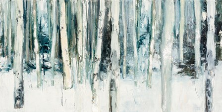 Winter Woods III Light Trees Crop by Julia Purinton art print