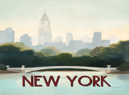 City Skyline New York Horizontal by Marco Fabiano art print