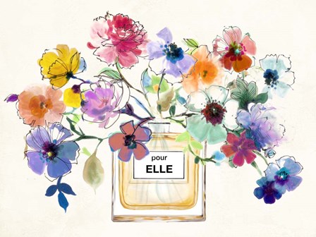 Perfume Bouquet by Michelle Clair art print