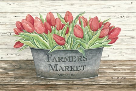 Farmer&#39;s Market Tulips by Cindy Jacobs art print