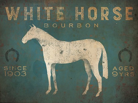 White Horse No Kentucky by Ryan Fowler art print
