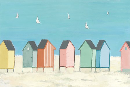 Cabanas I Pastel by Phyllis Adams art print