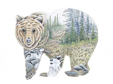 Scenic Bear by Michelle Faber art print