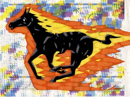 Runnin Out The Flames by Ric Stultz art print