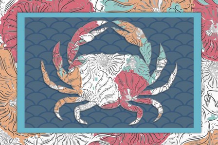 Sea Side BoHo - Crab by LightBoxJournal art print