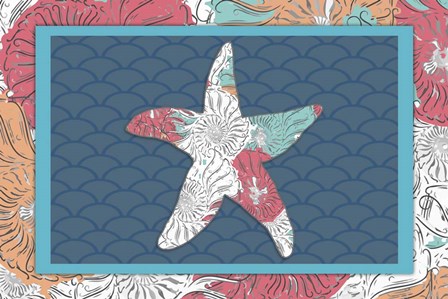 Sea Side BoHo - Starfish by LightBoxJournal art print