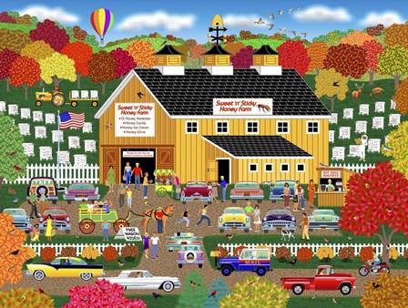 Sweet&#39;n&#39;Sticky Honey Farm by Mark Frost art print