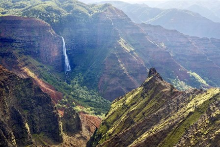 Kauai Waimea Canyon Waipoo Falls by Mike Jones Photo art print