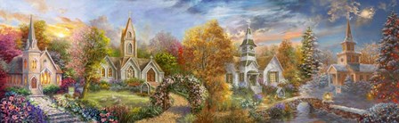 A Church for all Seasons by Nicky Boehme art print