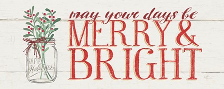 Merry and Bright by Janelle Penner art print