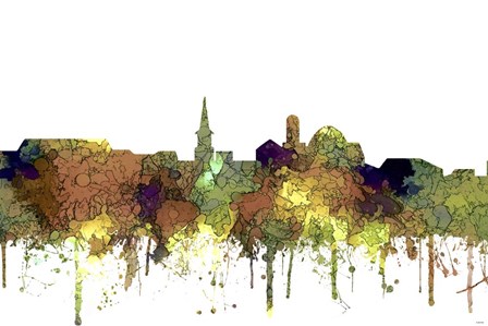 Alexandria Virginia Skyline - Safari Buff by Marlene Watson art print