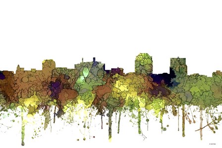 Colorado Springs Colorado Skyline - Safari Buff by Marlene Watson art print