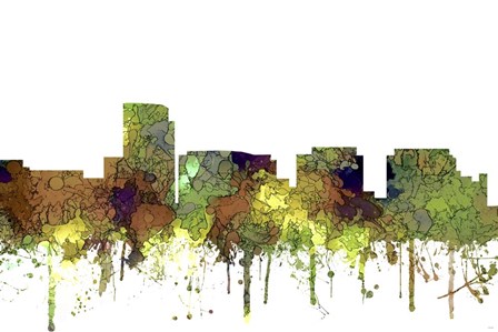 Rosslyn Virginia Skyline - Safari Buff by Marlene Watson art print