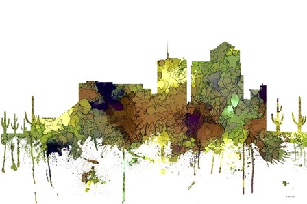 Tucson Arizona Safari Buff by Marlene Watson art print