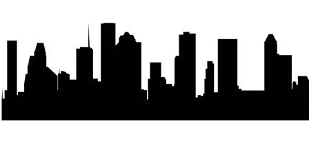 Houston - B&amp;W by Marlene Watson art print