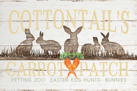 Cottontail&#39;s Carrot Patch by Jennifer Pugh art print