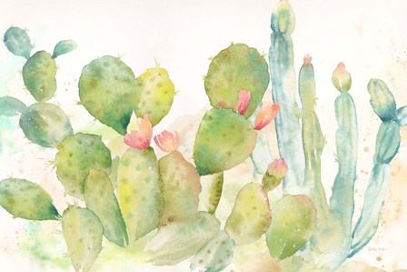 Cactus Garden Landscape by Cynthia Coulter art print