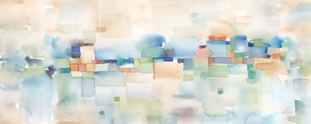 Teal Abstract Horizontal by Cynthia Coulter art print