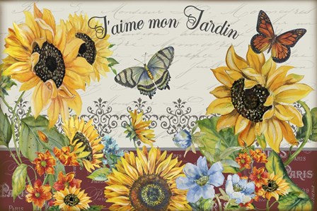 J'aime mon Jardin by Jean Plout art print
