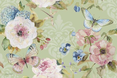 Botantical Beauty Green III by Jean Plout art print