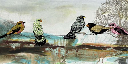 Birds Of Fire Lake by Jean Plout art print