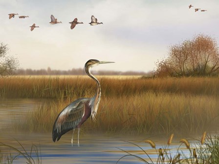 The Great Marsh - A by Jean Plout art print