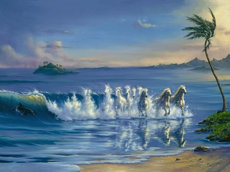Galloping Waves by Jim Warren art print