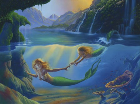 Mother And Child by Jim Warren art print