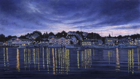 Harbor Lights by John Morrow art print