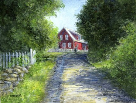 Another Red House by John Morrow art print
