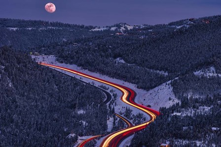 Moonlight on the Mountains by Darren White Photography art print