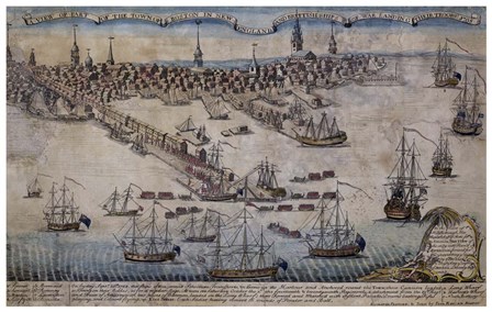 Boston Revere 1768 by Vintage Lavoie art print