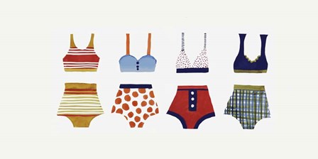 Les Bikinis by Sylvie Demers art print