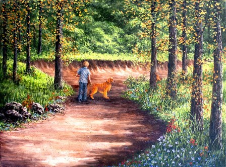 Exploring With My Best Friend by Sher Sester art print