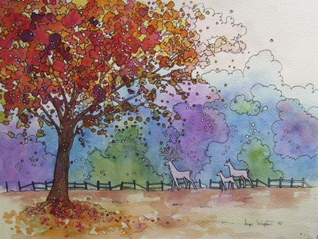 Autumn Fire by Angie Livingstone art print