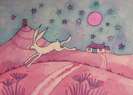 Hare And Tor by Angie Livingstone art print