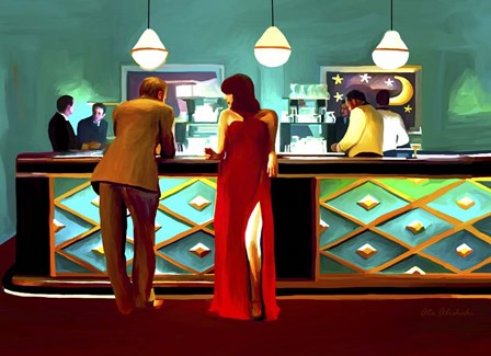 Bar by Ata Alishahi art print