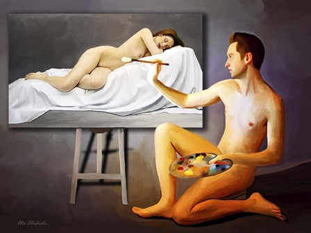 The Artist by Ata Alishahi art print