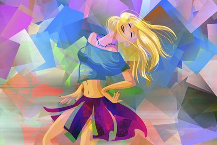 Happy Girl by Ata Alishahi art print