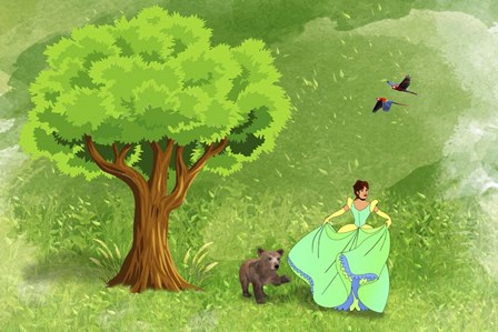 Green Land by Ata Alishahi art print